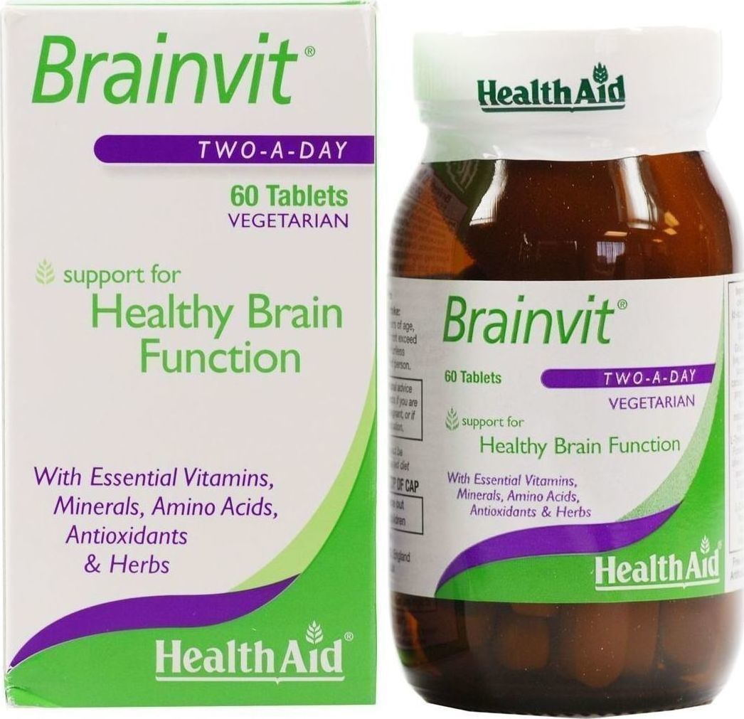 Health Aid Brainvit Συμπλήρωμα για την Μνήμη & τη Συγκέντρωση 60 ταμπλέτες