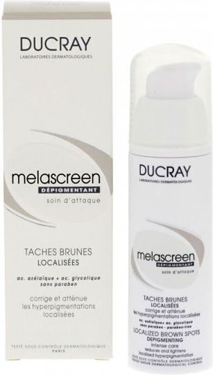 Ducray Melascreen Depigmentant Κρέμα Αγωγής για Καφέ Κηλίδες – Πανάδες 30ml