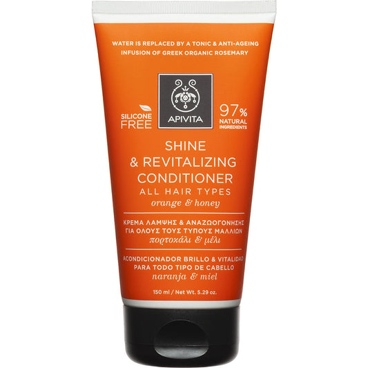 Apivita Shine Conditioner για Όλους τους Τύπους Μαλλιών Orange & Honey 150ml