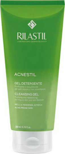 Rilastil Acnestil Gel Καθαρισμού Προσώπου για Ακνεϊκές Επιδερμίδες 200ml