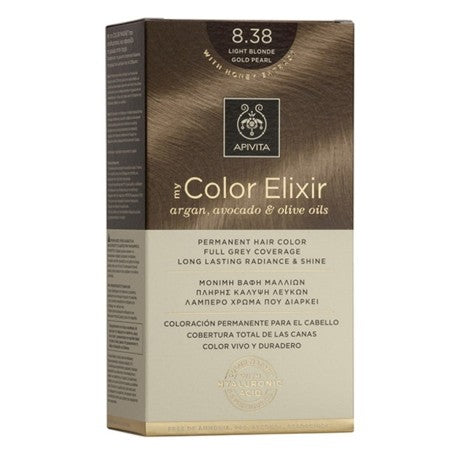 Apivita My Color Elixir Βαφή Μαλλιών με Έλαιο Ελιάς Argan και Αβοκάντο - Απόχρωση Νο 8.3 Ξανθό Ανοιχτό Χρυσό 50ml