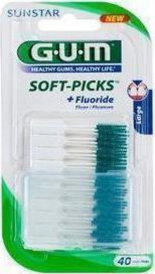 Gum 634 Soft-Picks Original Large Μεσοδόντιες Οδοντογλυφίδες Χρώμα Πράσινο 50τεμ.