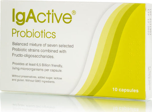 IgActive Probiotics Συμπλήρωμα με Προβιοτικά & Πρεβιοτικά 10 κάψουλες