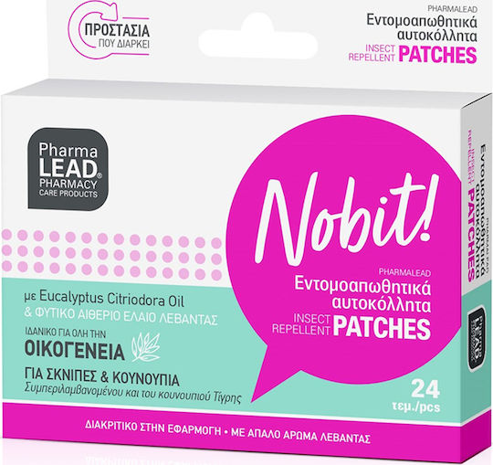 Pharmalead Nobit Εντομοαπωθητικά Αυτοκόλλητα για Σκνίπες και Κουνούπια 24τμχ