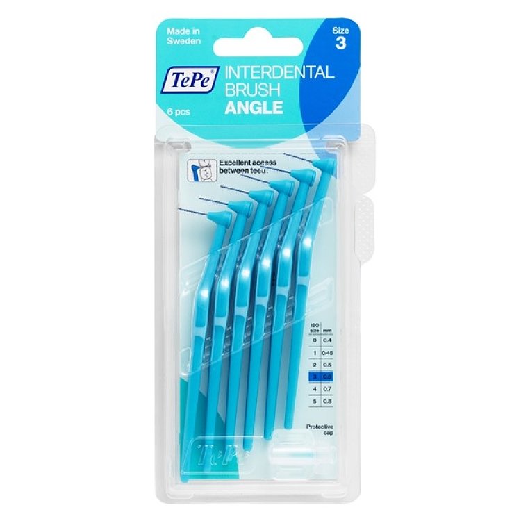 Tepe Angle Μεσοδόντια Βουρτσάκια 0.6mm No3 Μπλε 6τμχ
