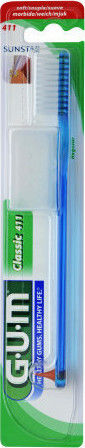 GUM Classic 411 Regular Οδοντόβουρτσα Soft (Τυχαία Επιλογή)