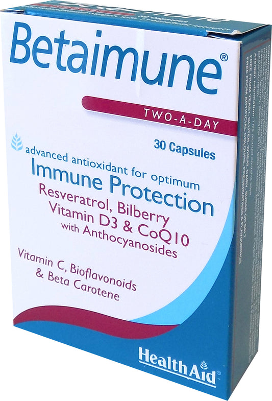Health Aid Betaimune Immune System Boost Supplement 30 caps