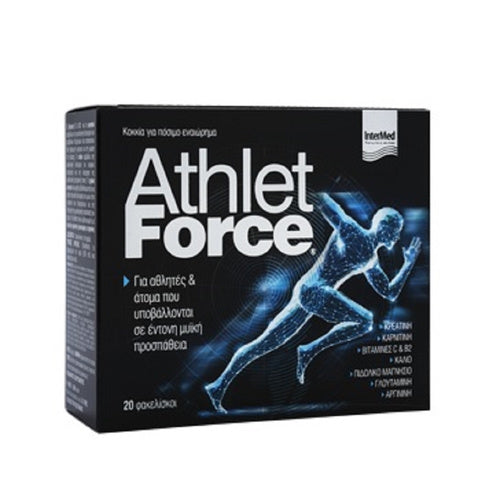 InterMed Athlet Force 20sachets Συμπλήρωμα Διατροφής για Αθλητές και Άτομα που Υποβάλλονται σε Έντονη Μυϊκή Προσπάθεια.