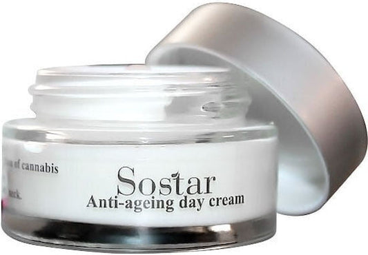 Sostar Cannabisoil Αντιρυτιδική Κρέμα Προσώπου Ημέρας με Έλαιο Κάνναβης 50ml