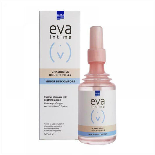 InterMed Eva Douche Chamomile pH 4.2 για Καθαρισμό της Ευαίσθητης Περιοχής με Χαμομήλι 147ml