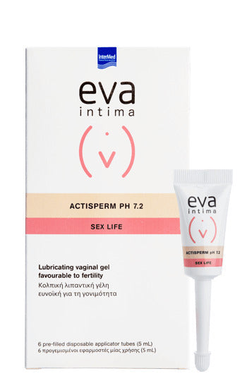 InterMed Eva Actisperm Sex Life pH 7.2 Gel με Αντιμικροβιακή Δράση 6 x 30ml