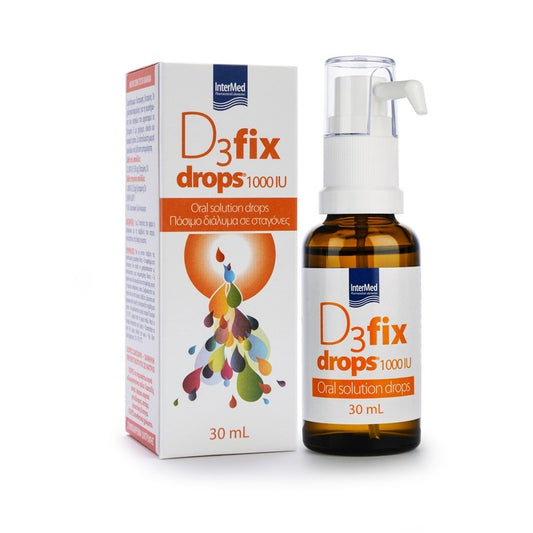 Intermed D3 Fix Drops 1000IU Με Αντλία 30ml
